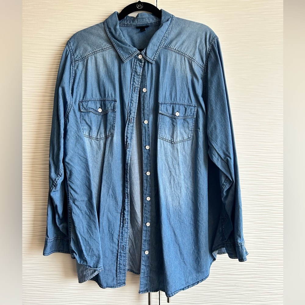 EUC Denim button down